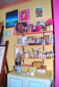 she stores her treasures, created and found, in her think tank